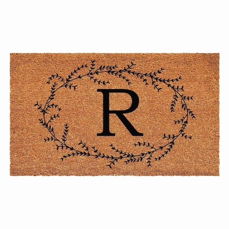 Calloway Mills Monogram Door Mat, Black, Natural, 36 in W x 72 in L 108363672R